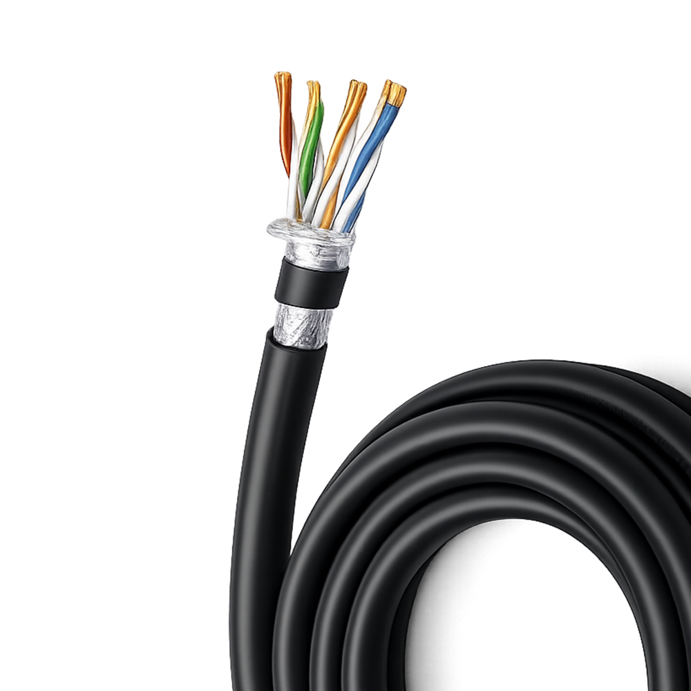 CAT 6 STP A – Aluminium Foil + Braid Shielded LAN Cable